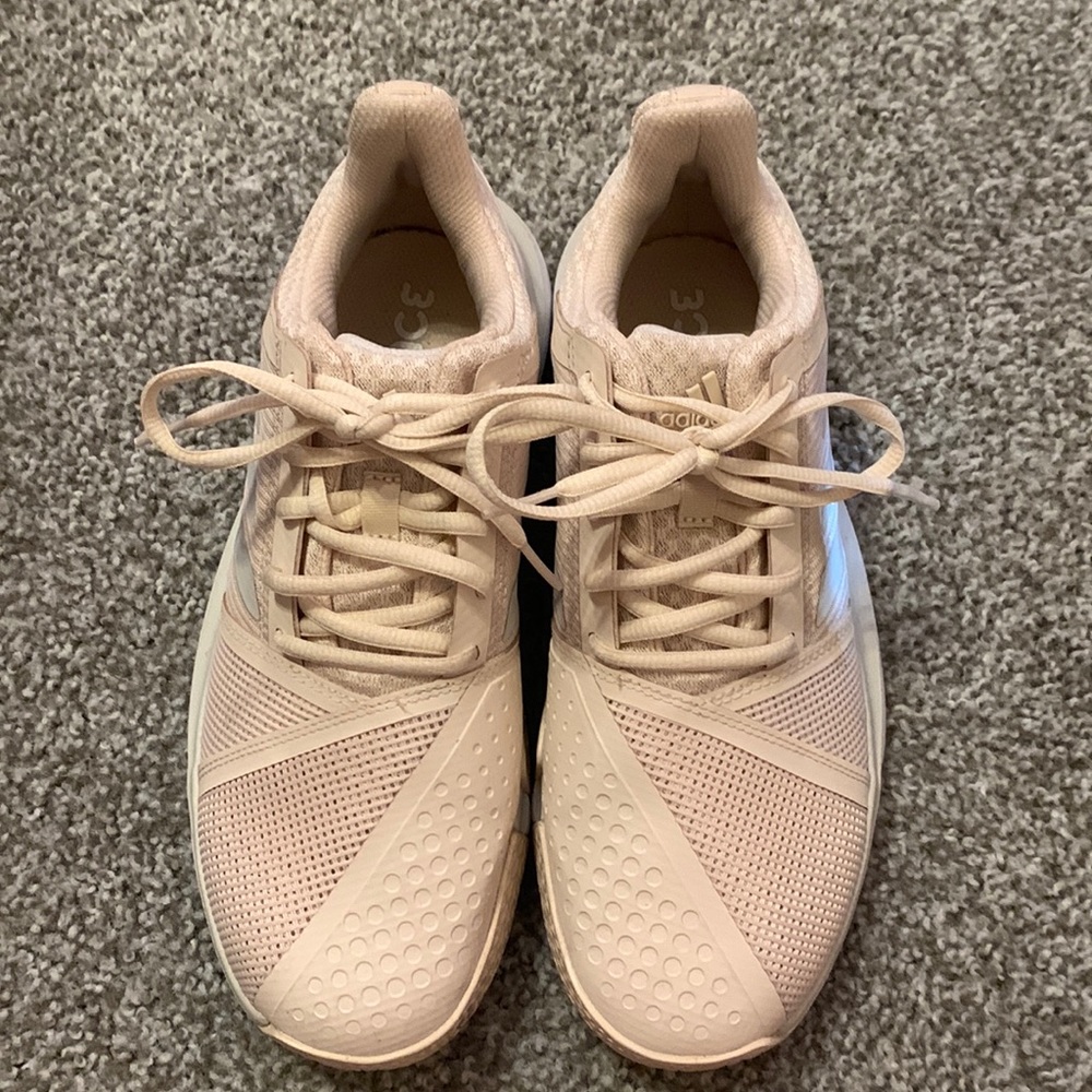 COPY - Adidas Size 8.5 Bounce Court Jam Blush Pink Sneakers